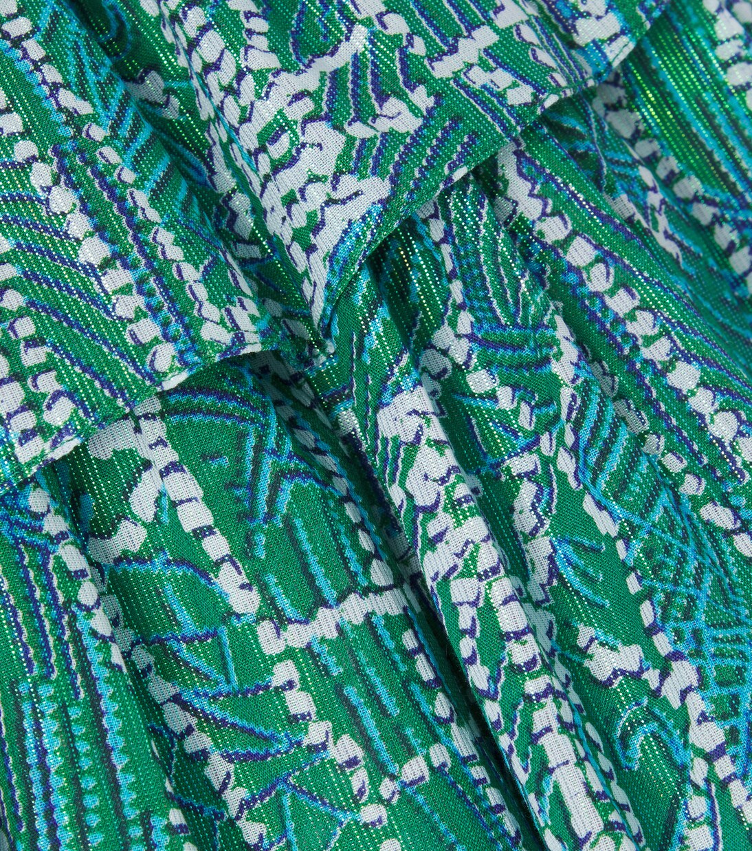 Lilas printed ruffled cotton-blend skirt | Poupette St Barth Kids