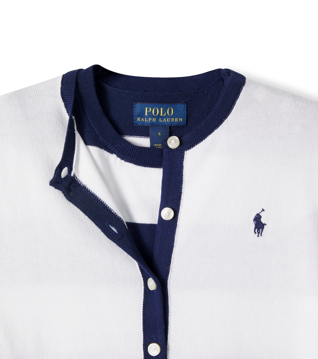 Knitted cotton top and cardigan set | Polo Ralph Lauren Kids