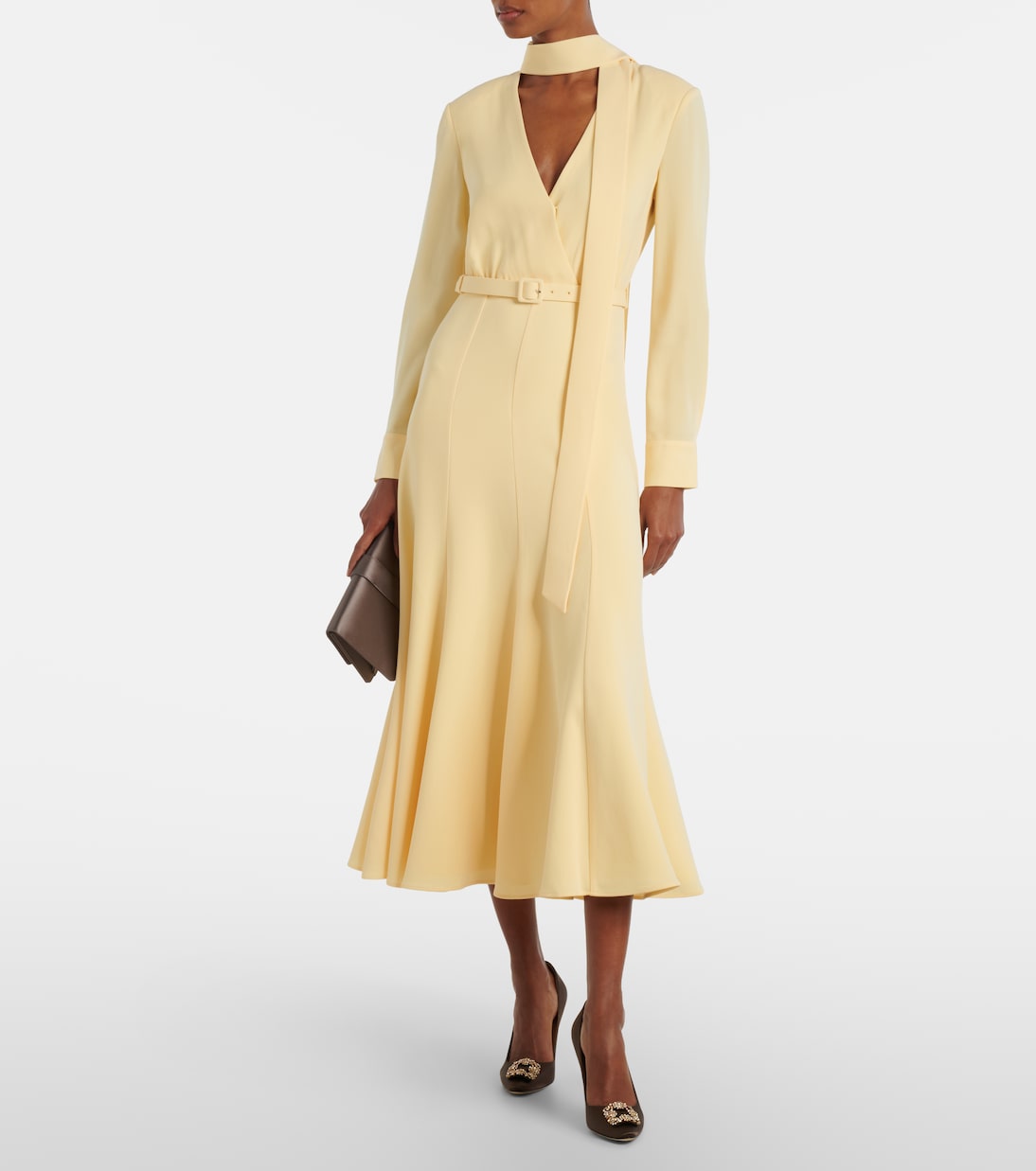 Hangisi 90 embellished satin pumps | Manolo Blahnik