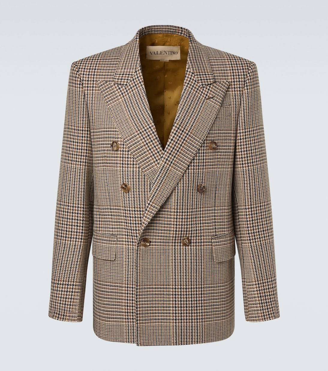 Prince of Wales check virgin wool blazer | Valentino