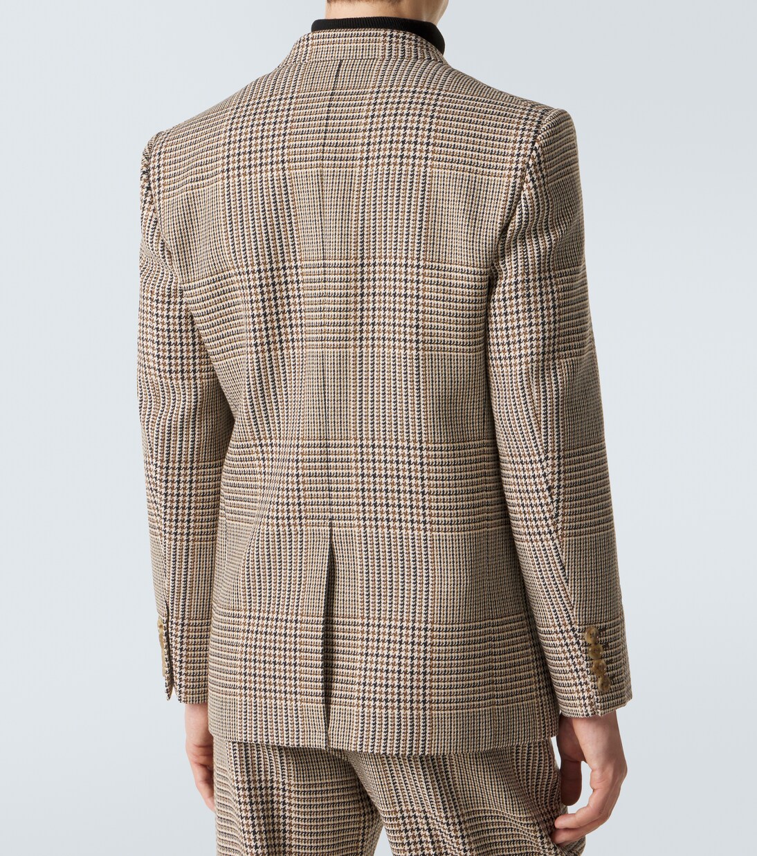 Prince of Wales check virgin wool blazer | Valentino