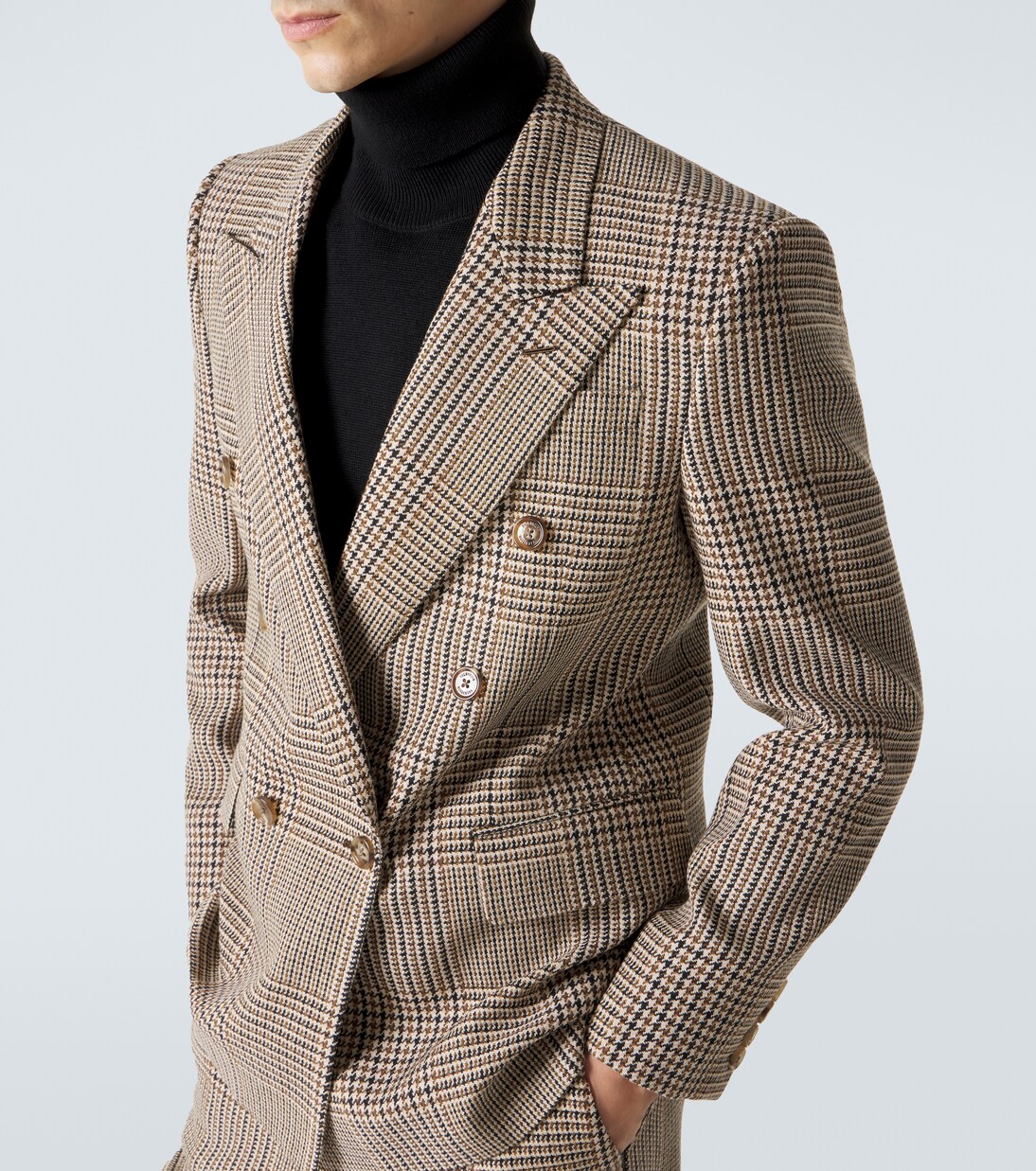 Prince of Wales check virgin wool blazer | Valentino