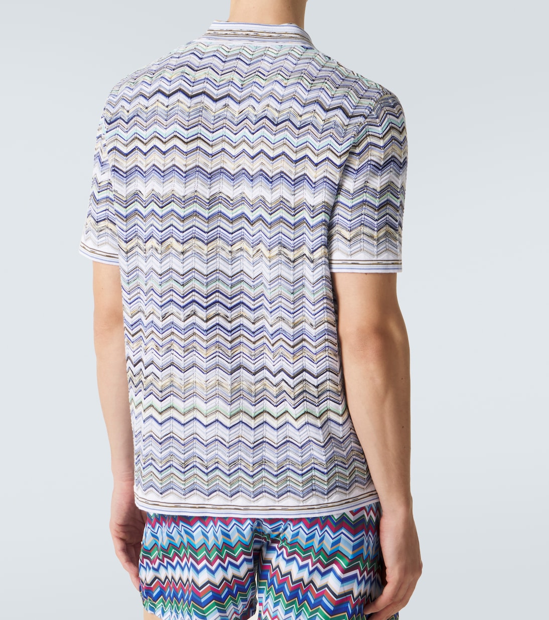 Zigzag cotton polo shirt | Missoni