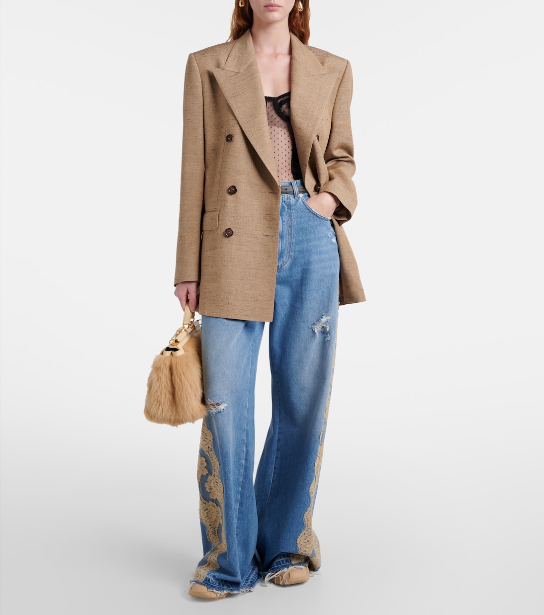 DG Athletic suede-trimmed sneakers | Dolce&Gabbana