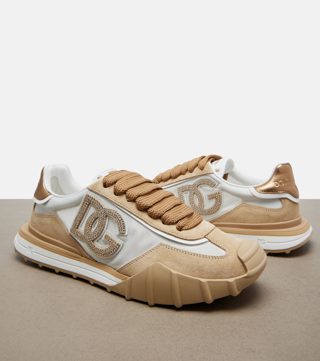 DG Athletic suede-trimmed sneakers | Dolce&Gabbana