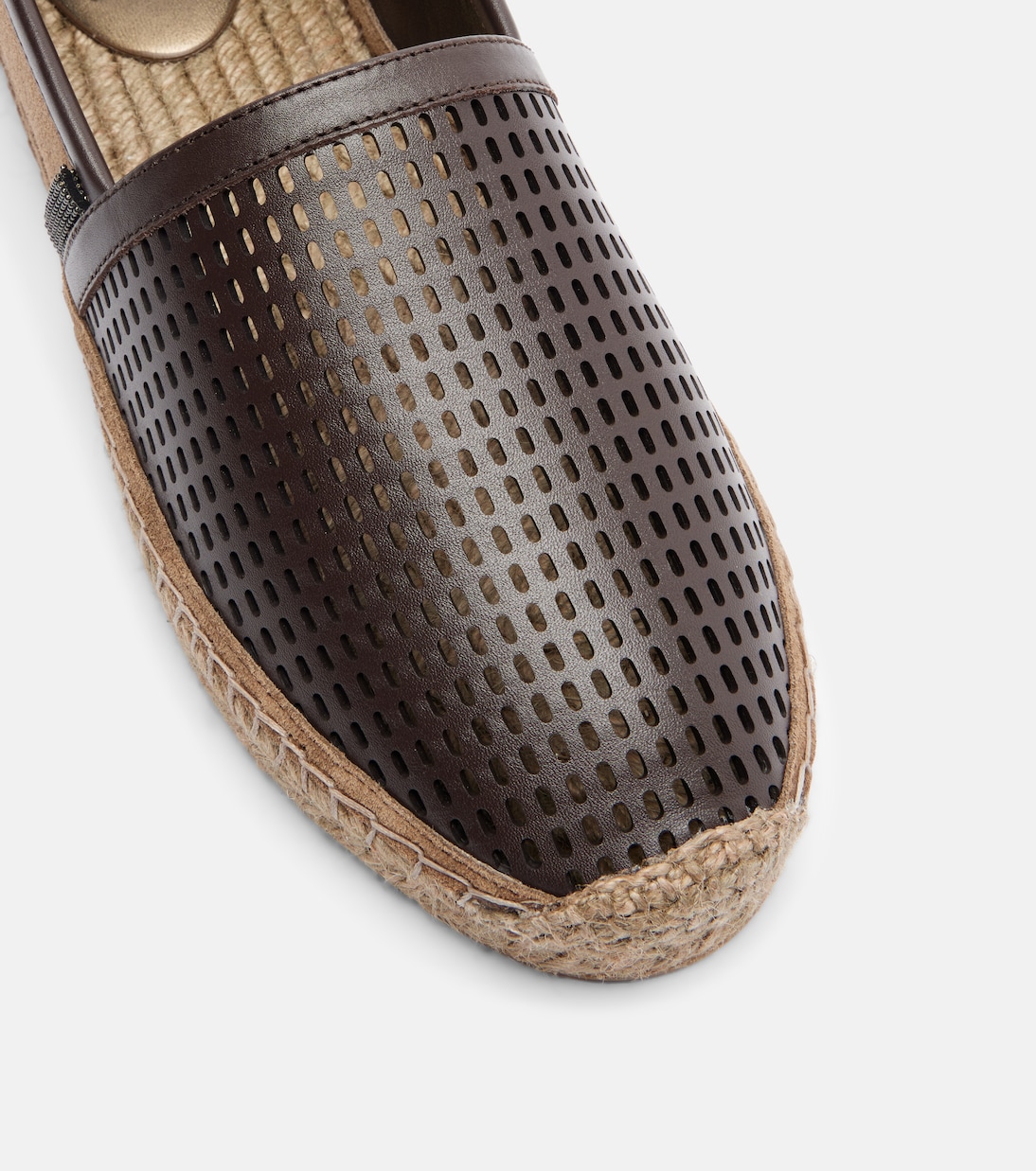 Monili leather and suede espadrilles | Brunello Cucinelli