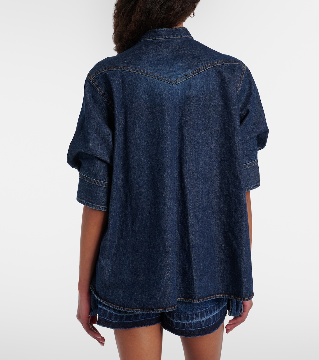 Layered denim shirt | Sacai
