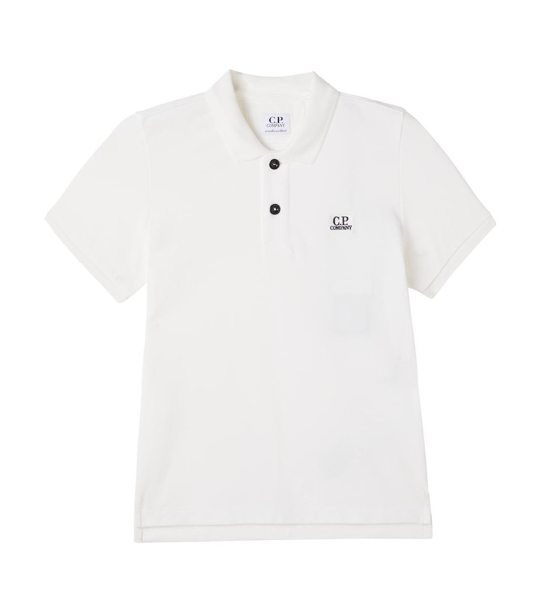 Logo cotton-blend piqué polo shirt | C.P. Company Kids