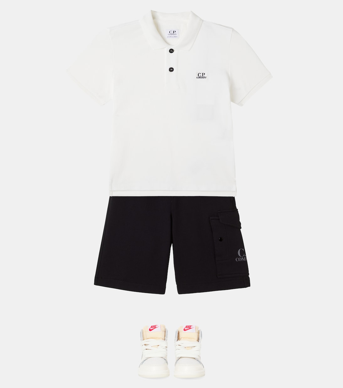 Polohemd aus Piqué | C.P. Company Kids