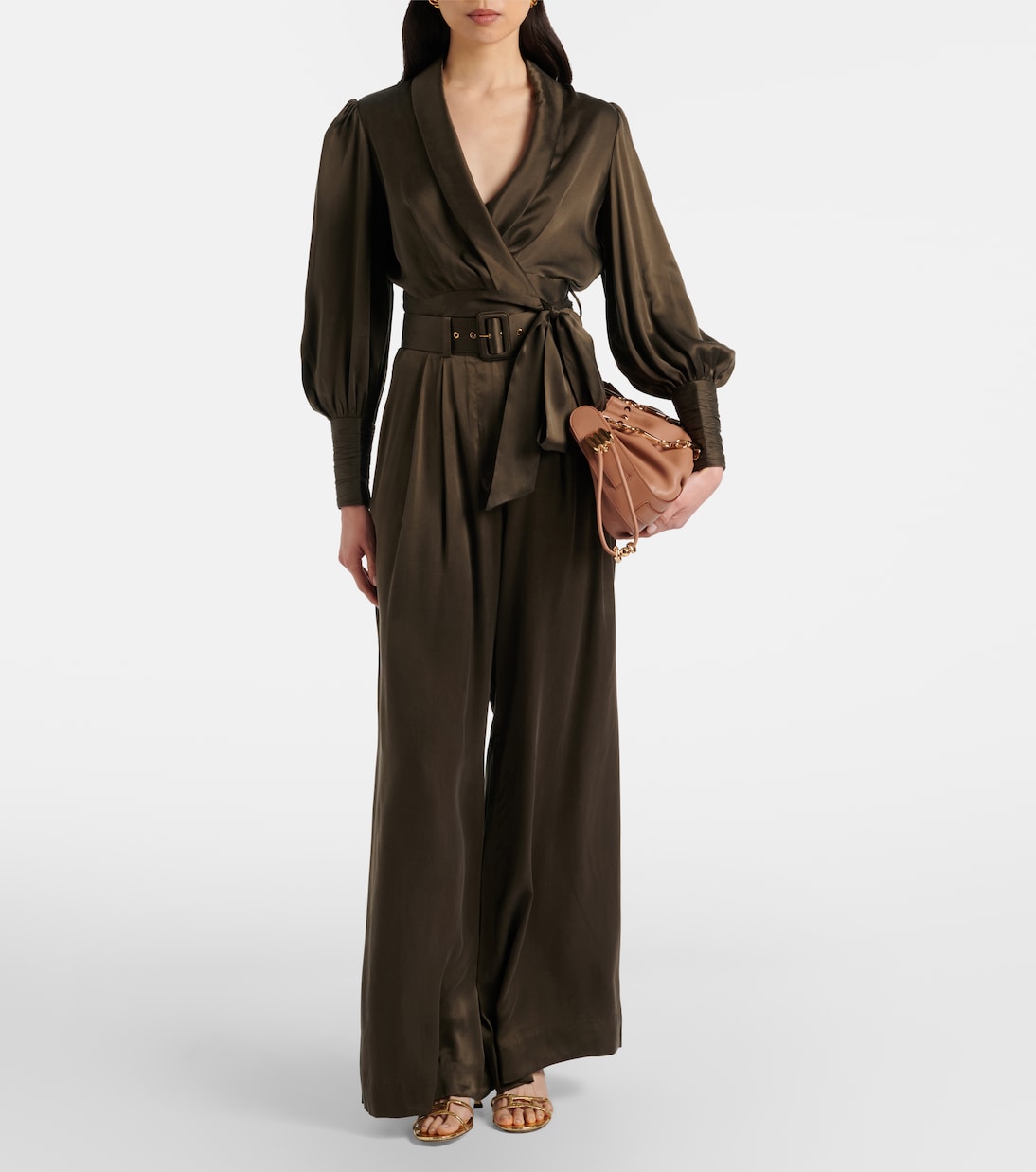 Belted silk wide-leg pants | Zimmermann