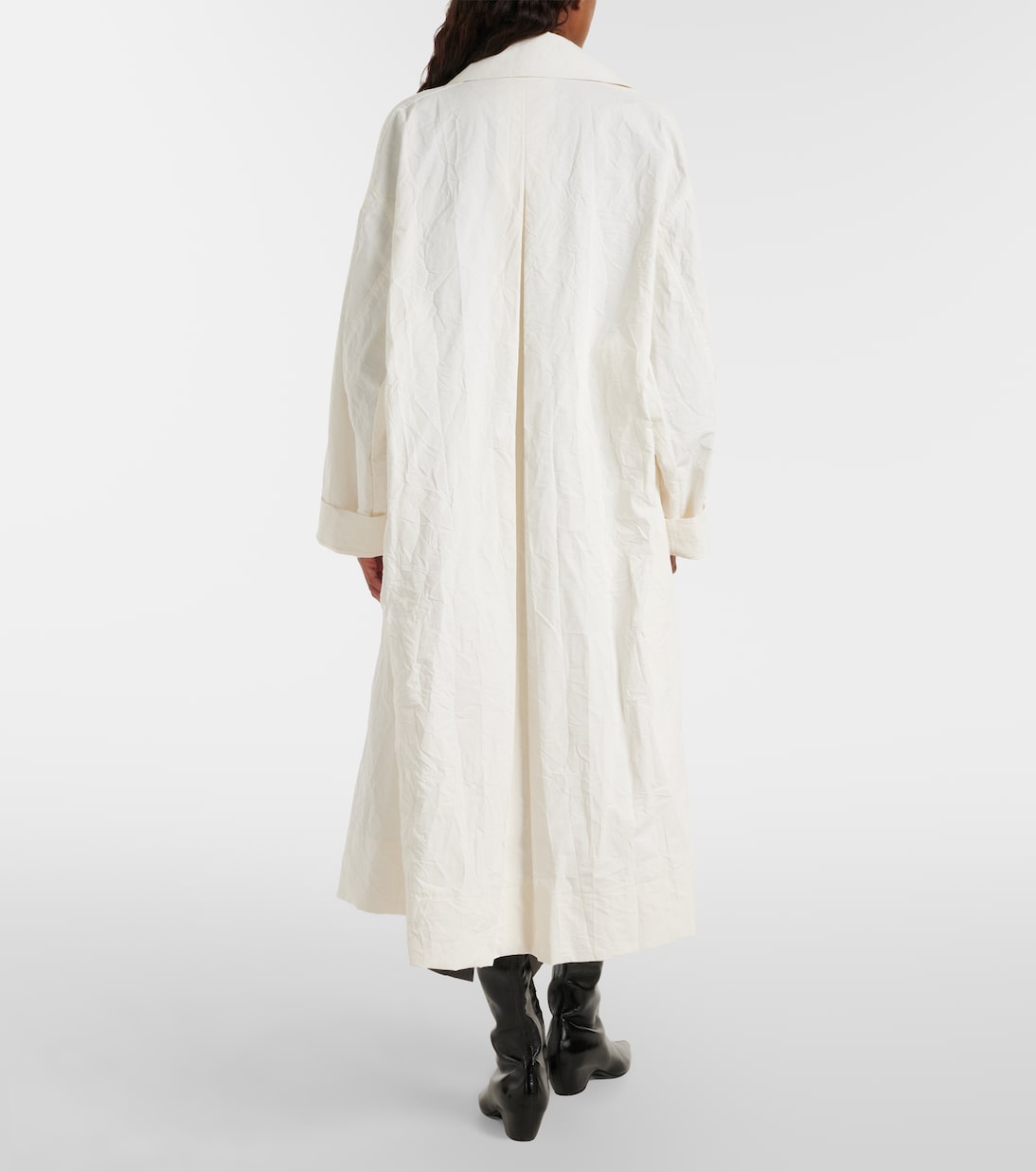 Oversized cotton and linen coat | Róhe