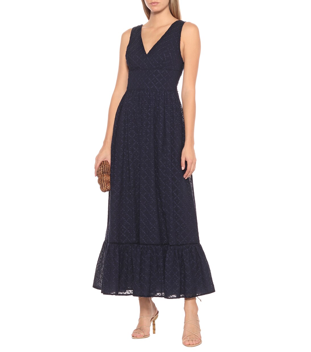 Vestido largo New Haven de algodón | Heidi Klein