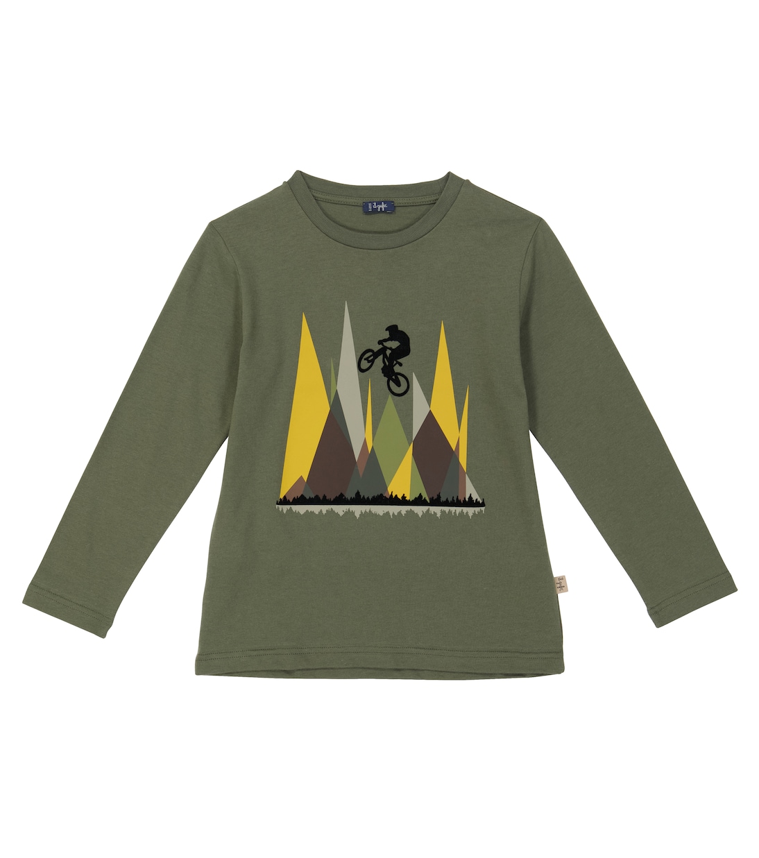 Bedrucktes Longsleeve aus Baumwolle | Il Gufo