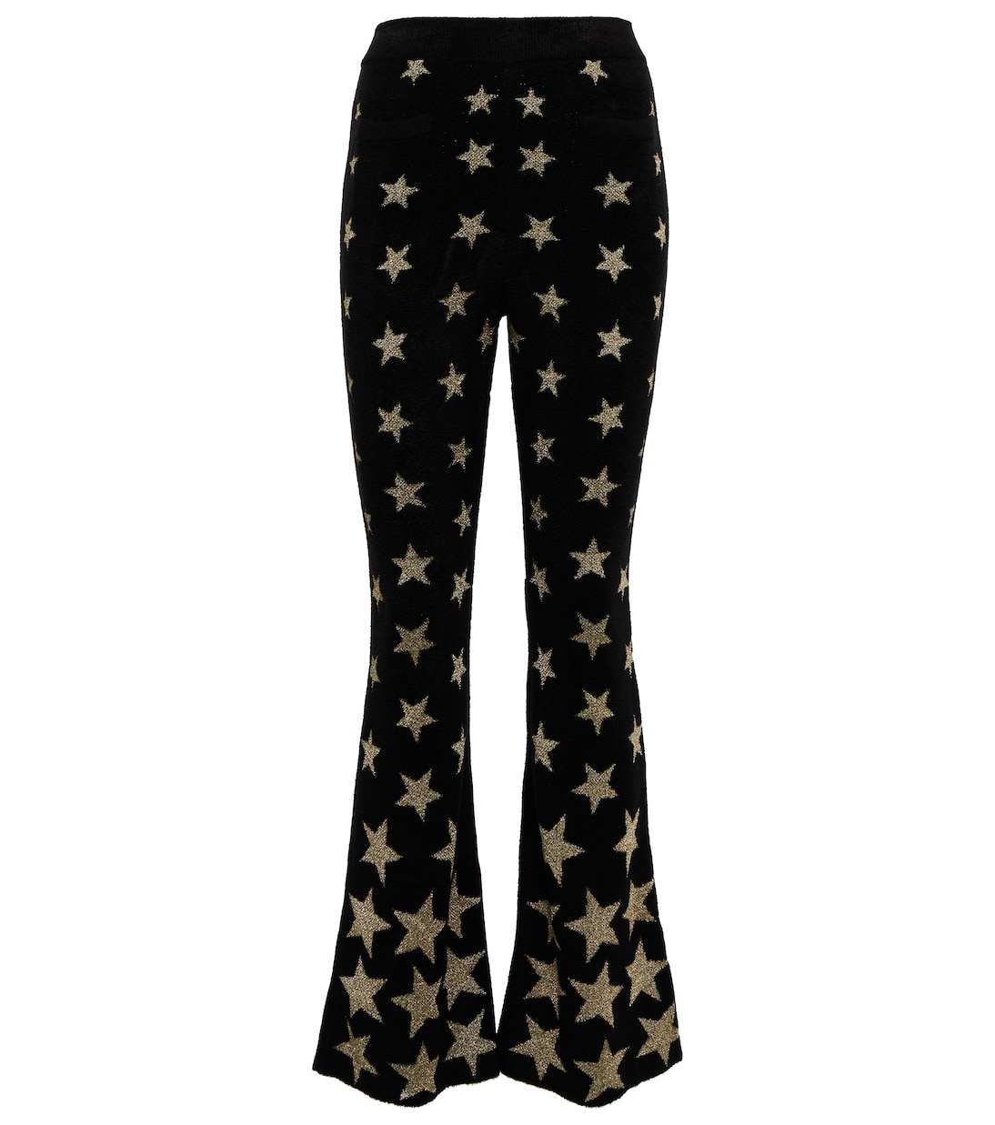 Pantaloni flared in jersey a vita alta | Rabanne