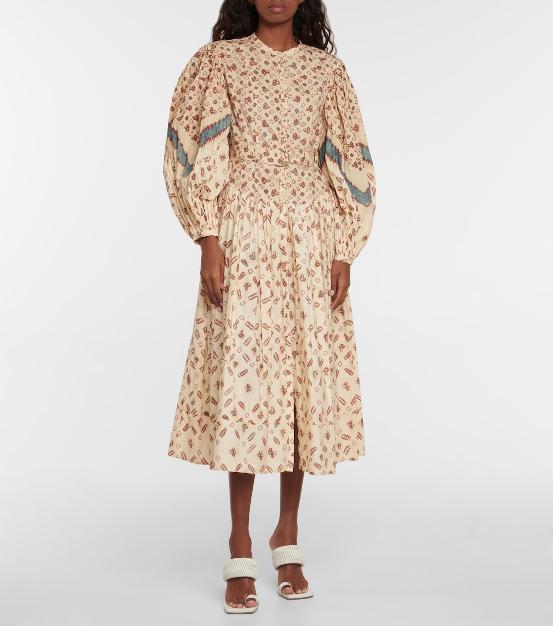 Bedrucktes Midikleid Esti aus Baumwolle | Ulla Johnson