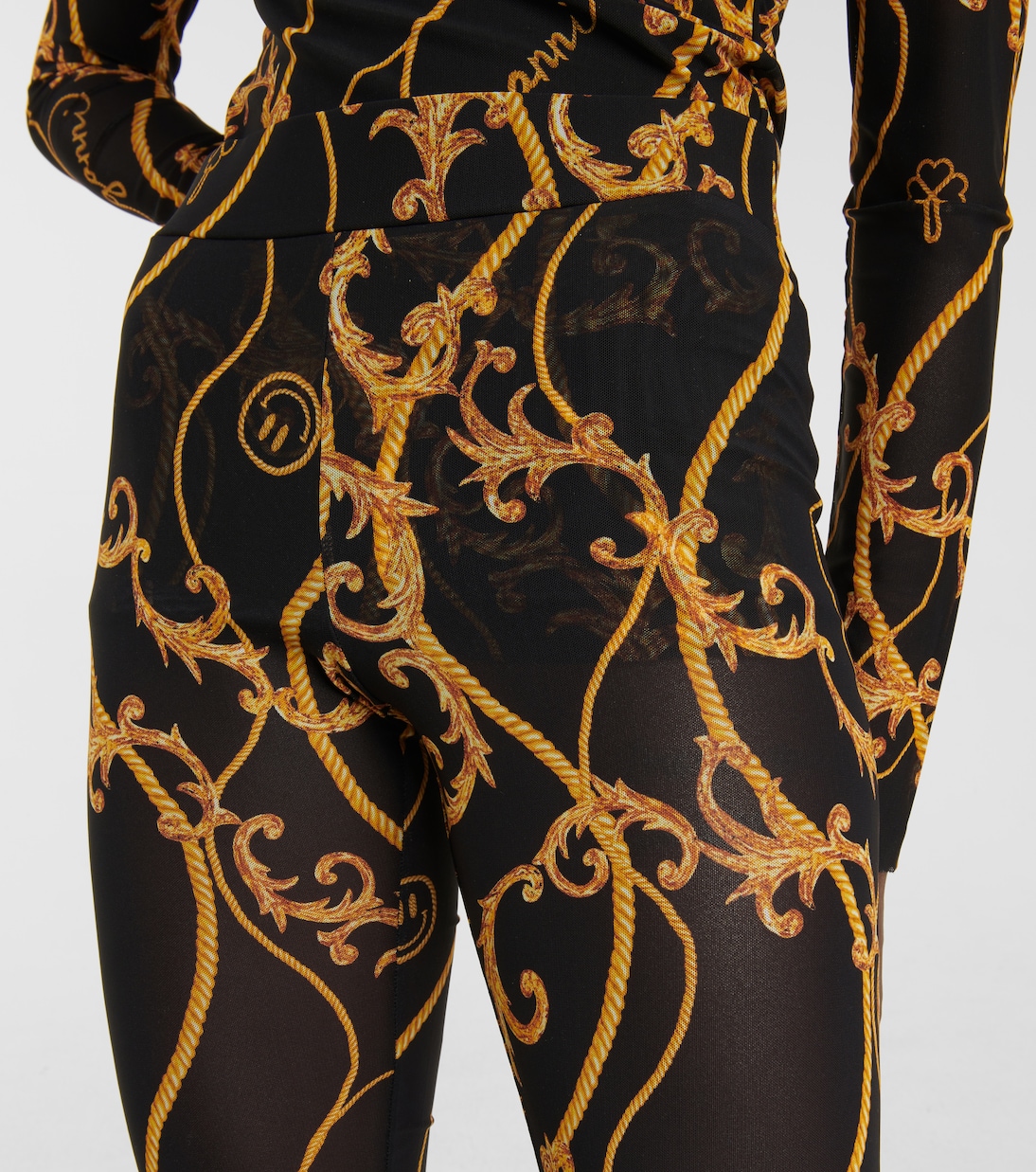 Legging à taille haute imprimé | Ganni