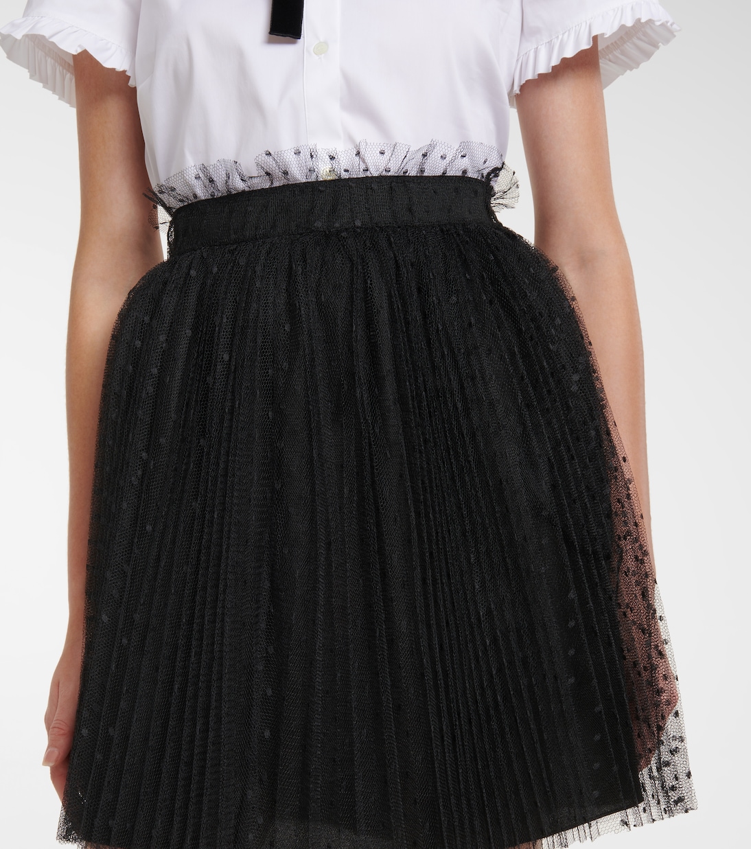 Minigonna in tulle point d'esprit | REDValentino