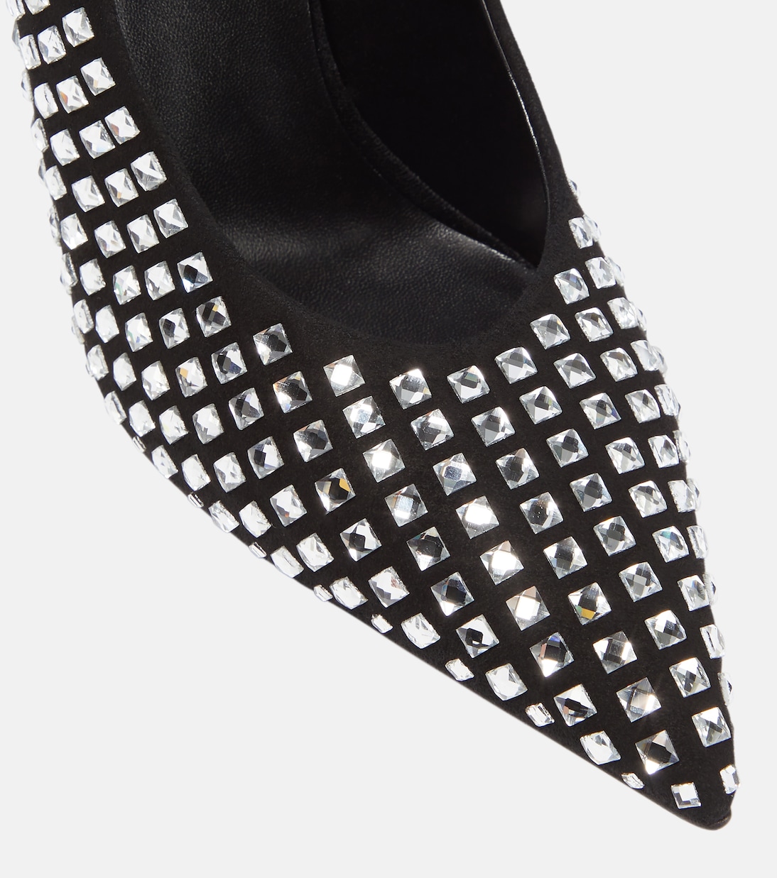 Crystal-embellished suede pumps | Burberry