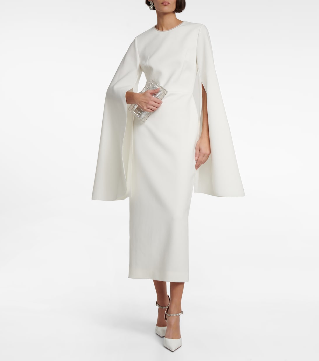 Bridal Midikleid Zimara aus Crêpe | Roksanda