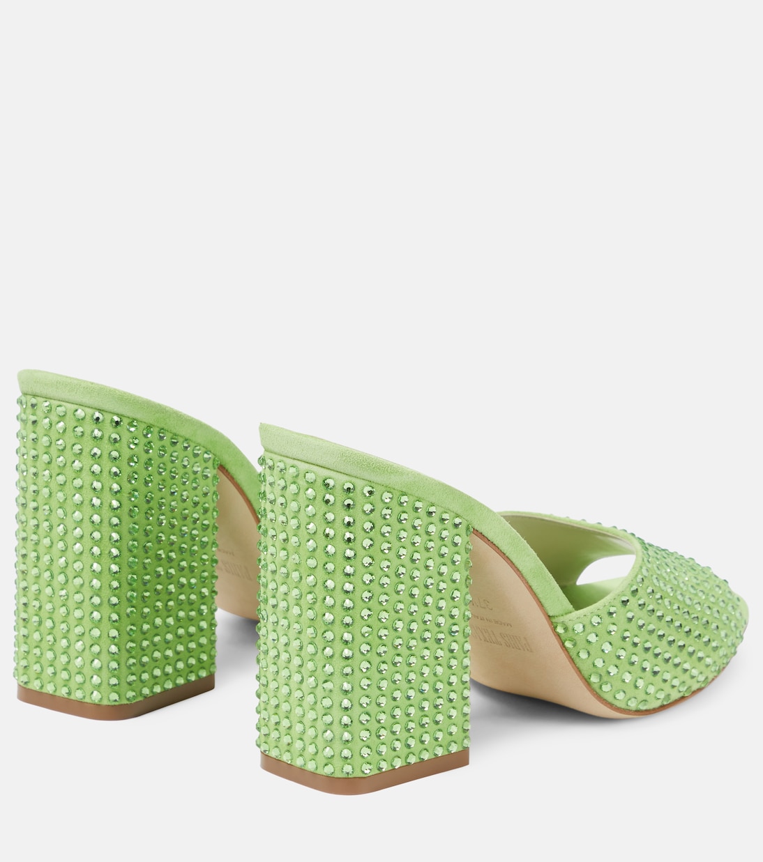 Holly Anja embellished suede mules | Paris Texas