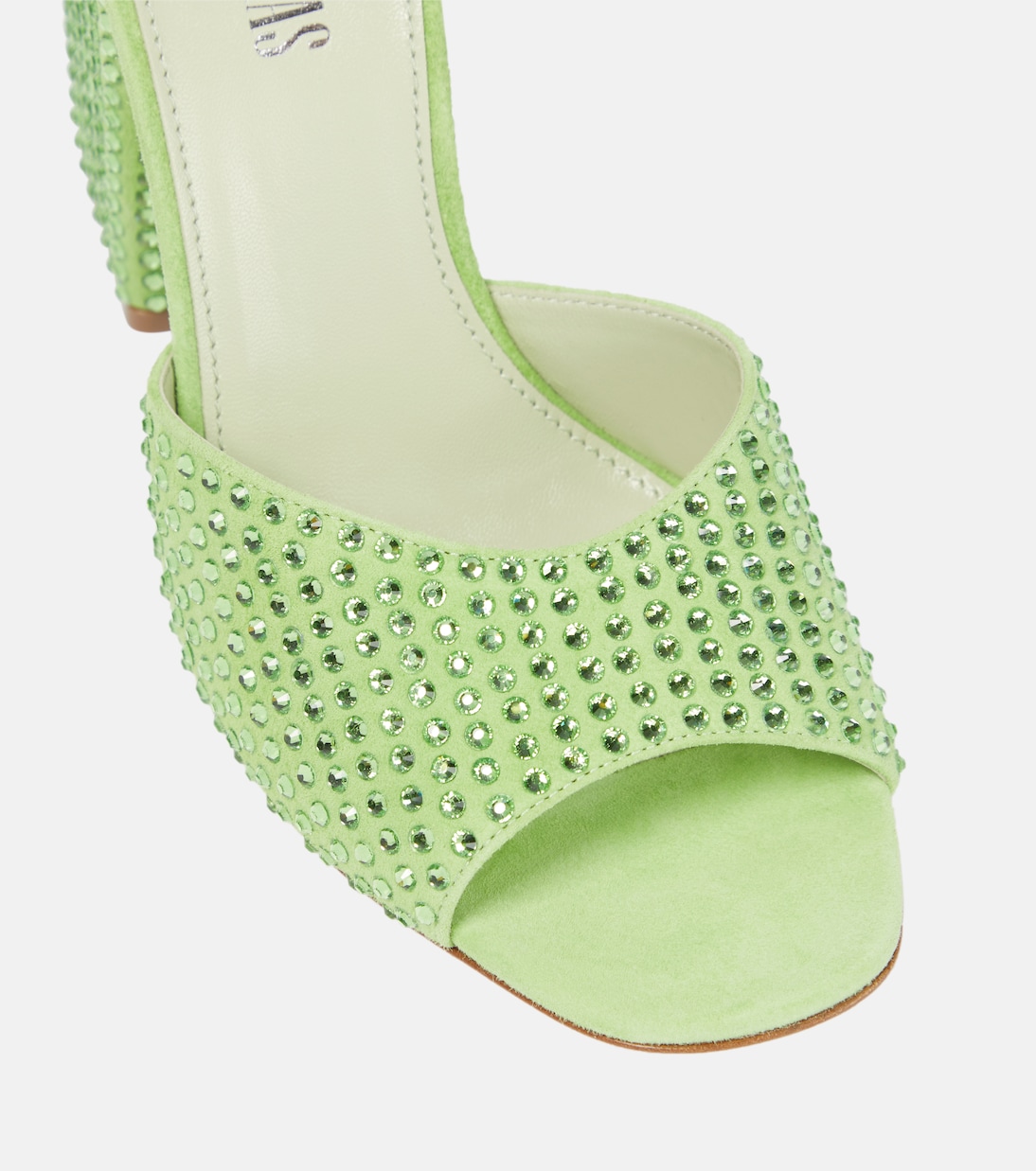 Holly Anja embellished suede mules | Paris Texas