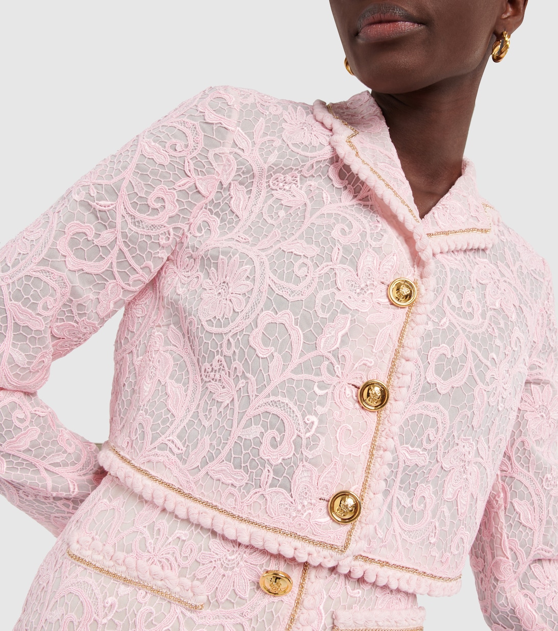 Giacca cropped in pizzo | Giambattista Valli