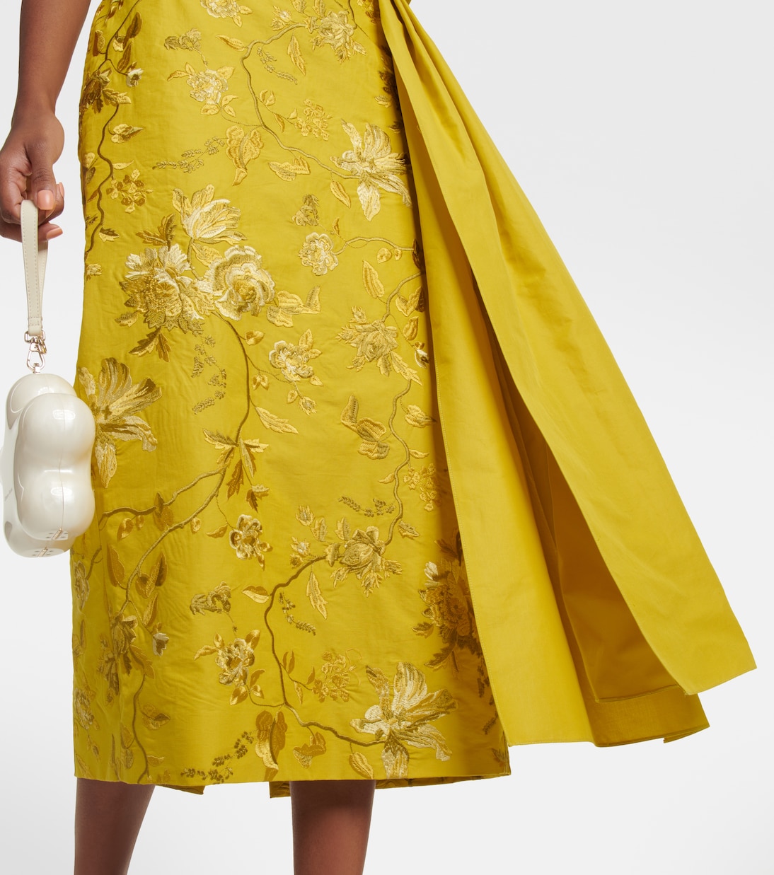 Robe longue Evora brodée en coton | Erdem