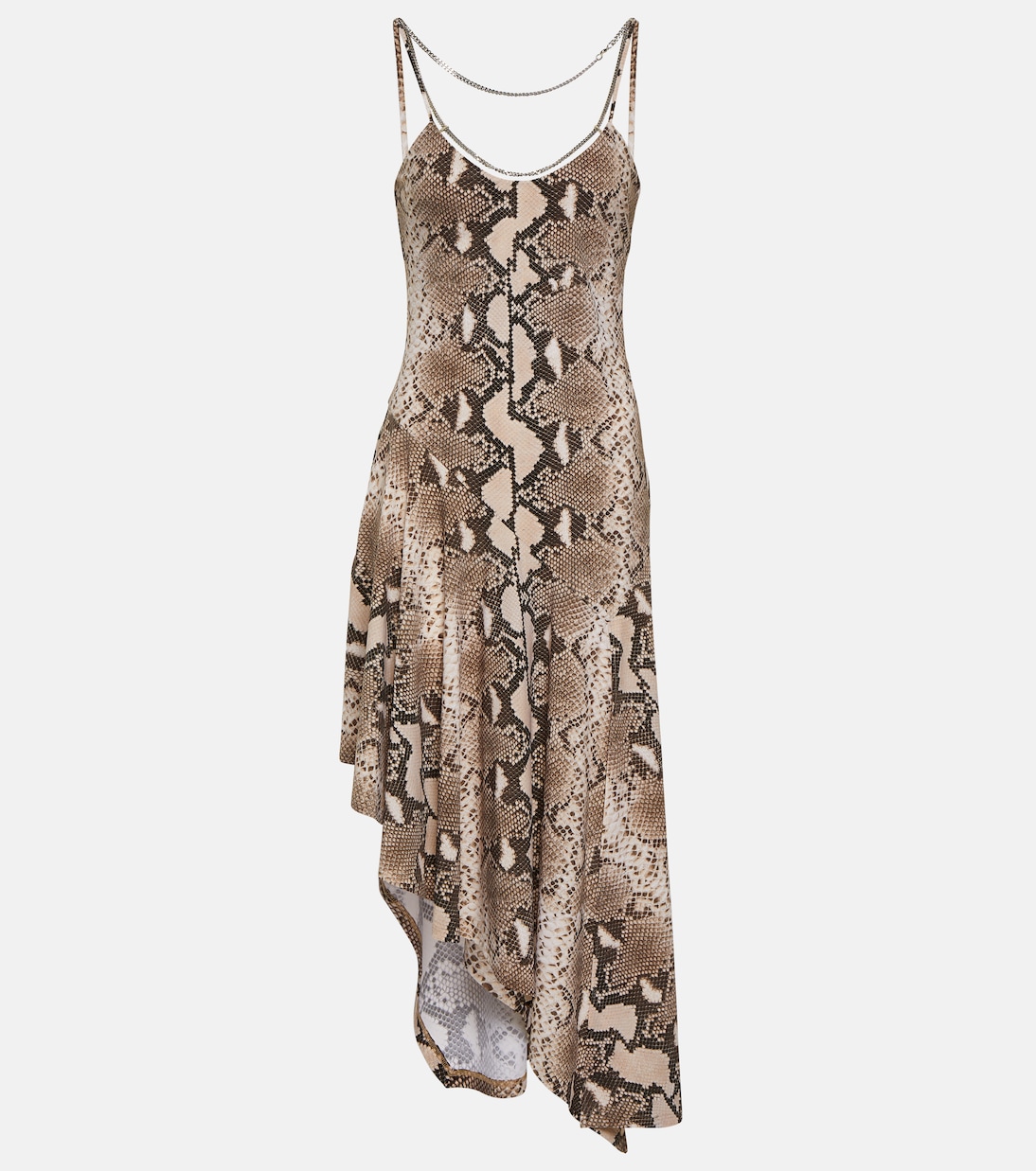 Abito midi asimmetrico con stampa | Stella McCartney