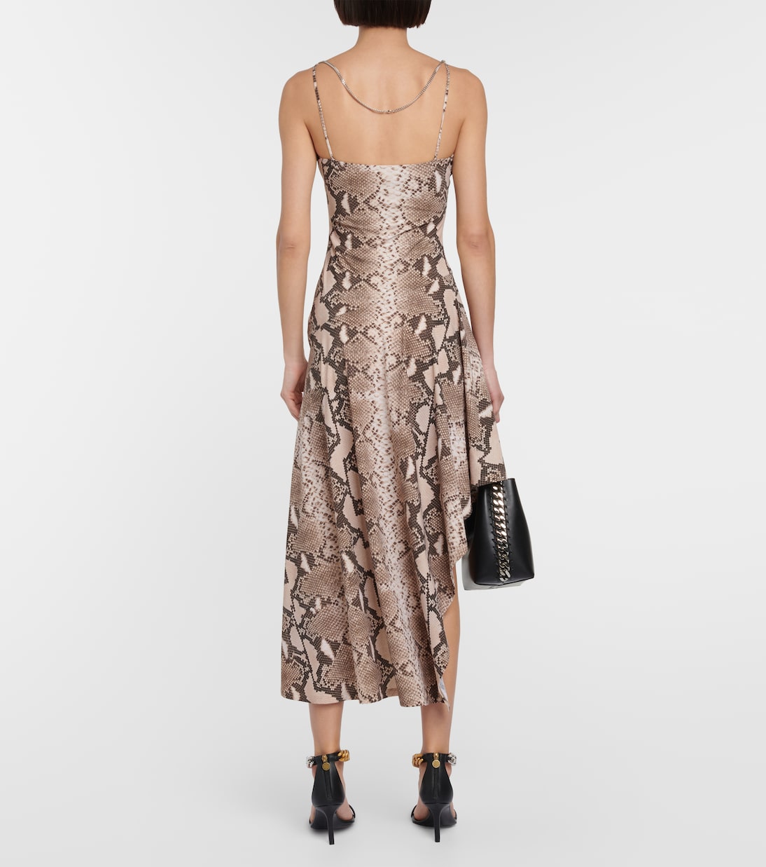 Abito midi asimmetrico con stampa | Stella McCartney