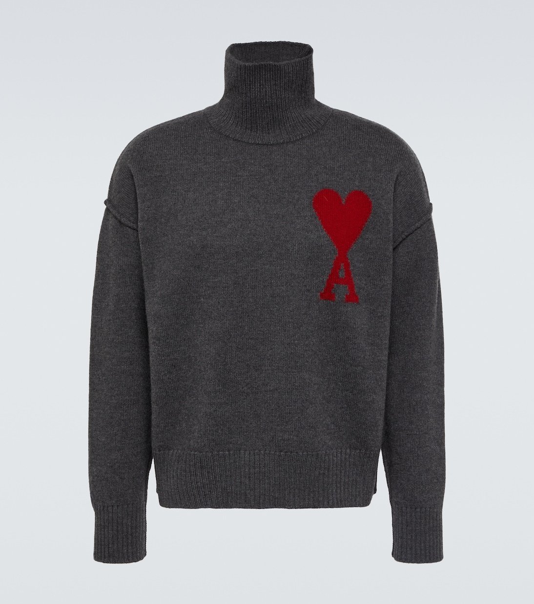 Ami De Cœur virgin wool turtleneck sweater | Ami Paris