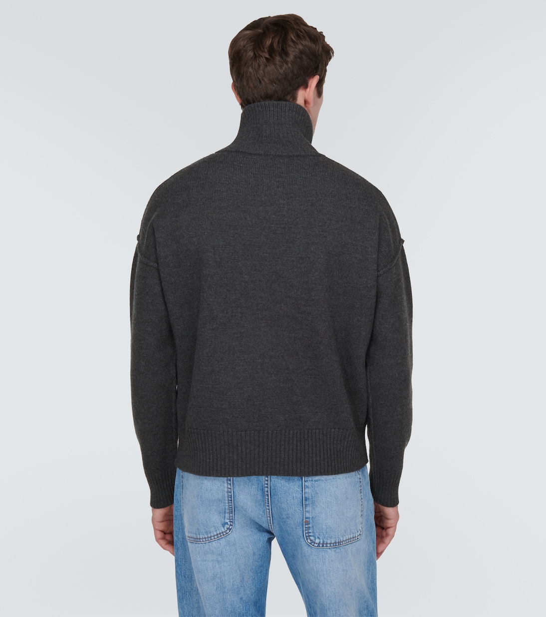 Ami De Cœur virgin wool turtleneck sweater | Ami Paris