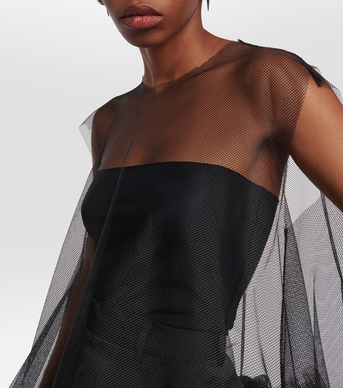 Abito midi in tulle con fiocco | Maison Margiela