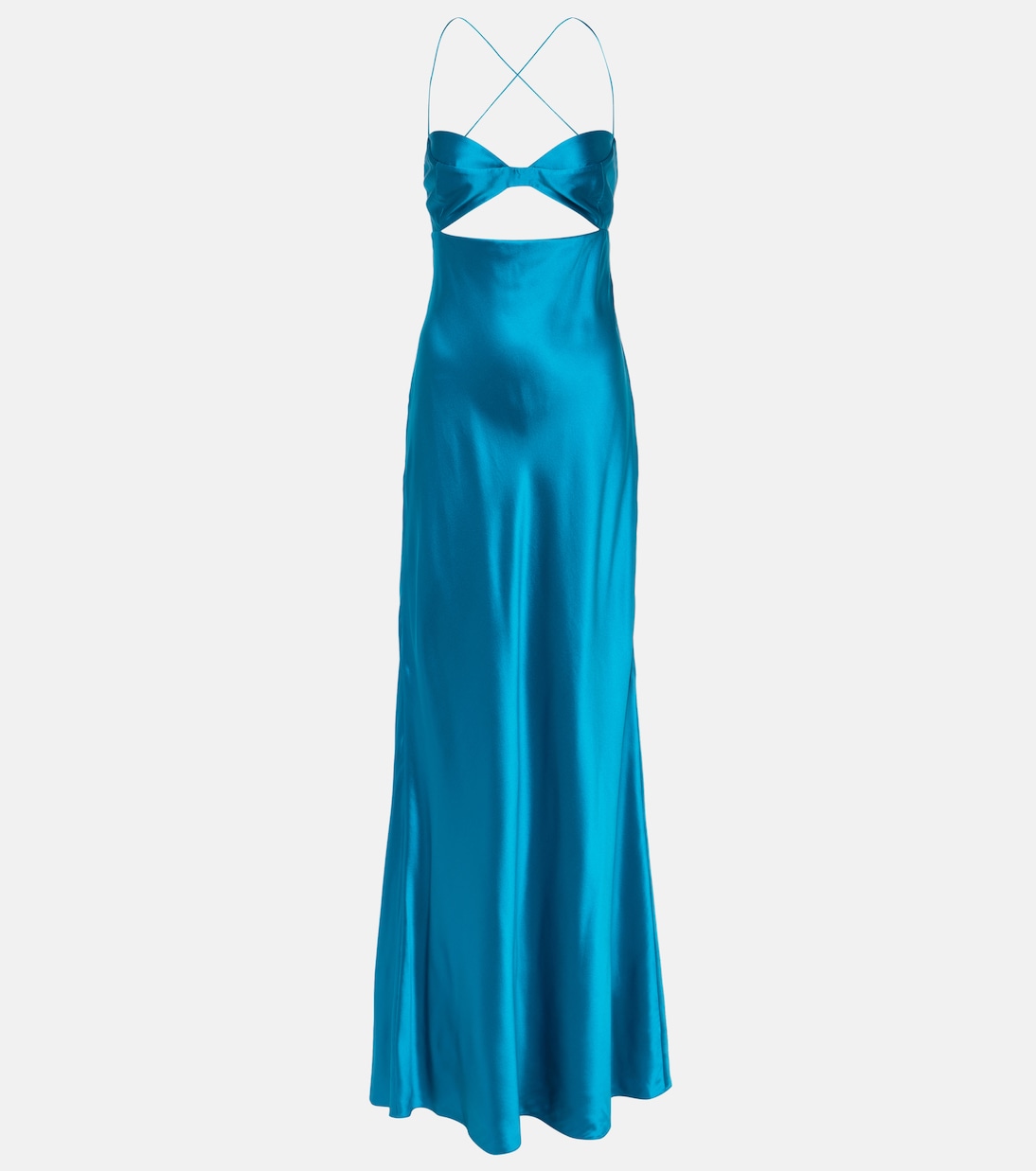 Robe longue en satin de soie | The Sei