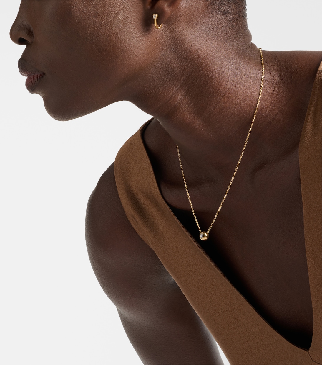 Audrey 18kt 골드 다이아몬드 스몰 네크리스 | Melissa Kaye