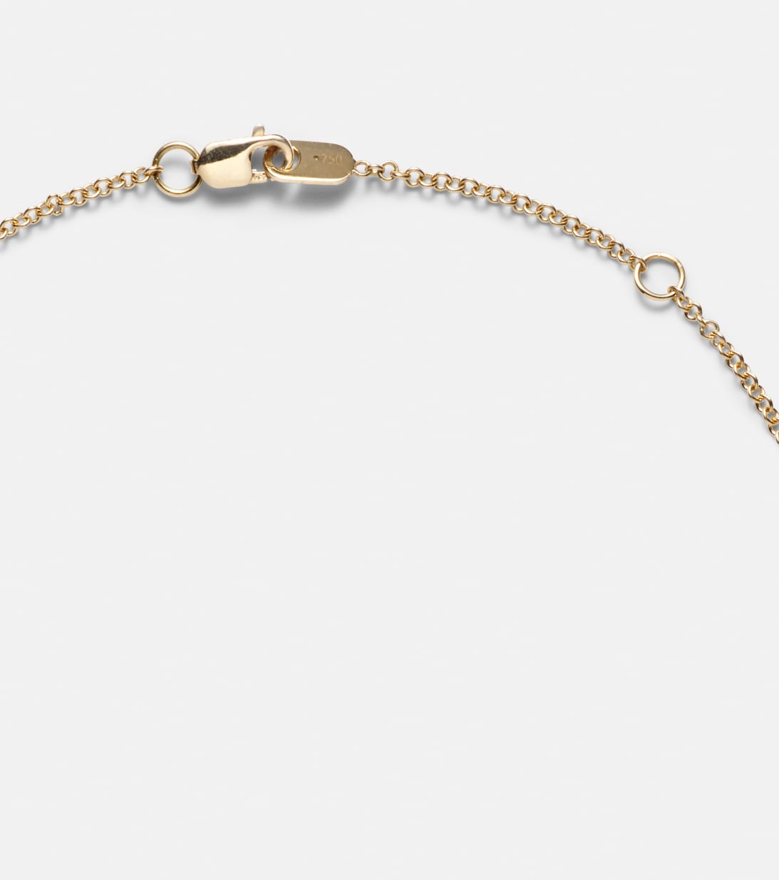 Collana chic in oro 18kt con diamante, design Audrey Small di Melissa Kaye per giovani alla moda.