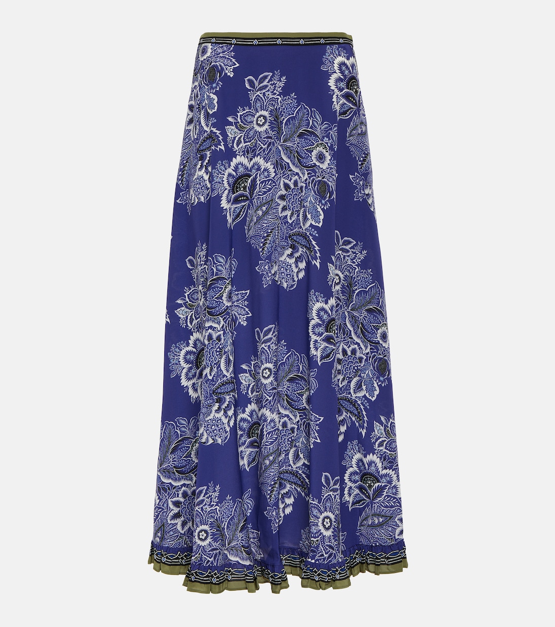 Gonna lunga in seta con stampa | Etro