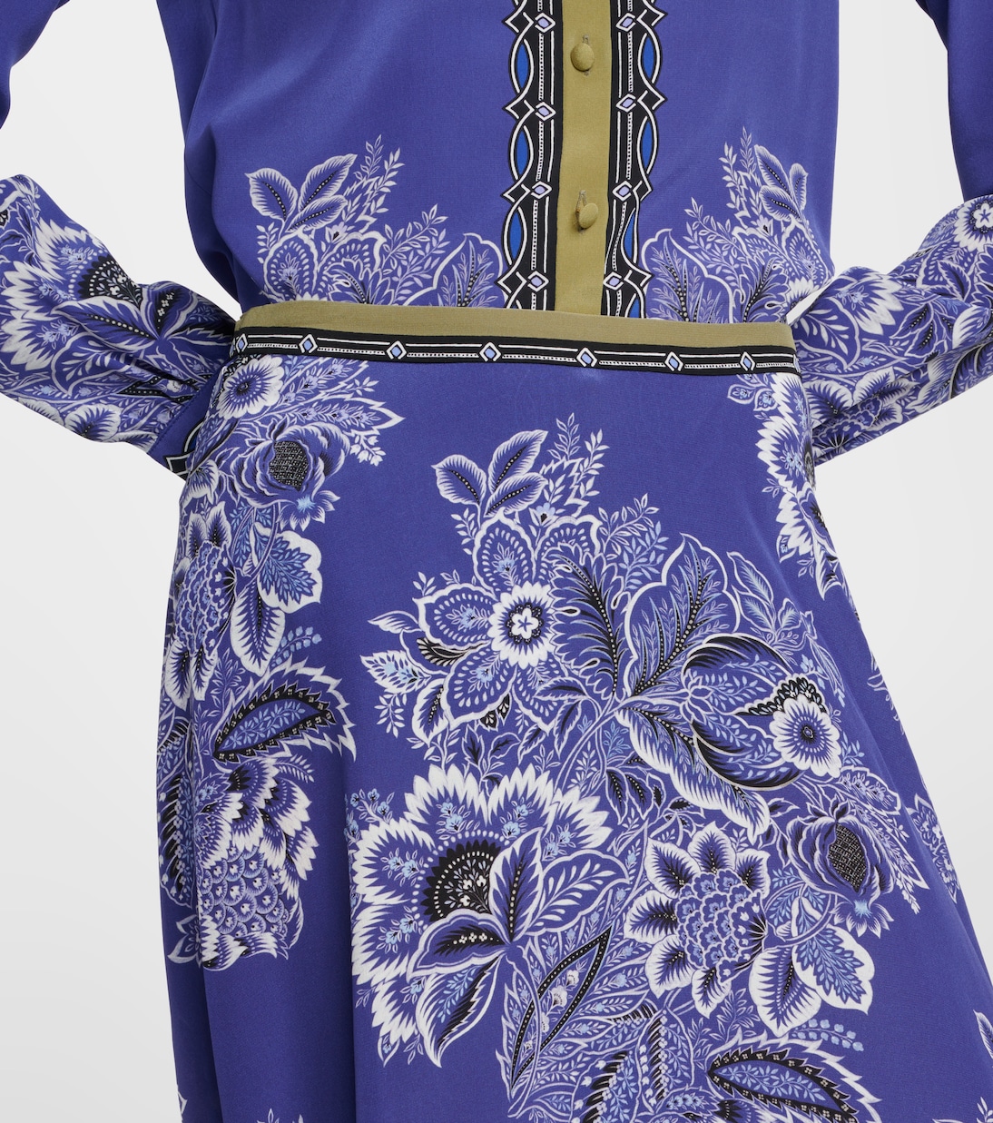 Gonna lunga in seta con stampa | Etro