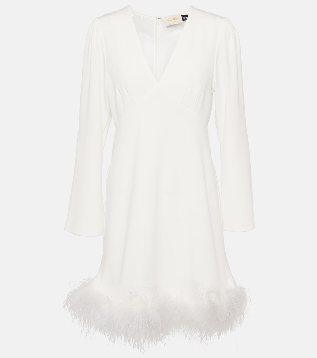 Toni Bridal feather-trimmed minidress | Rixo