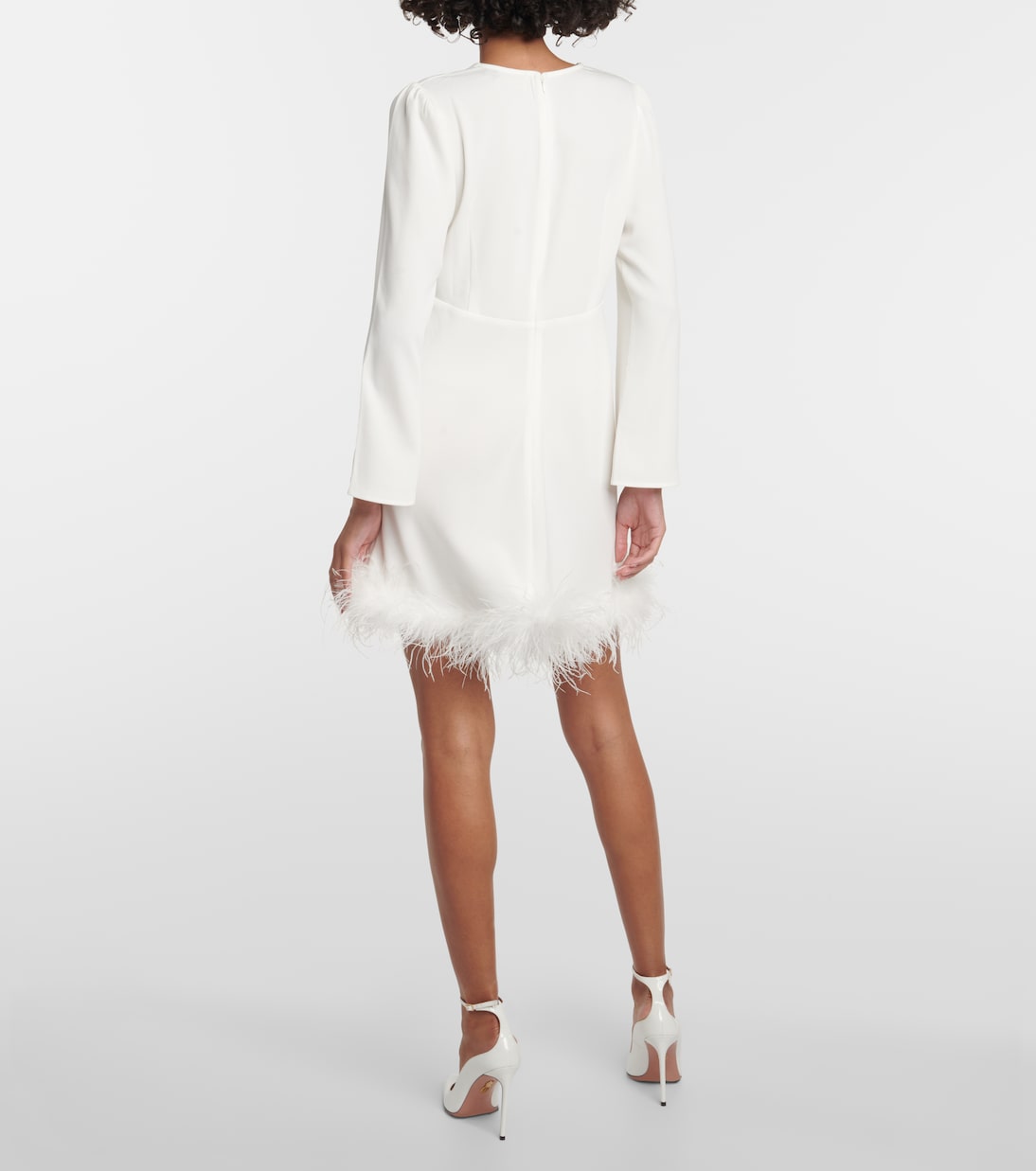 Toni Bridal feather-trimmed minidress | Rixo