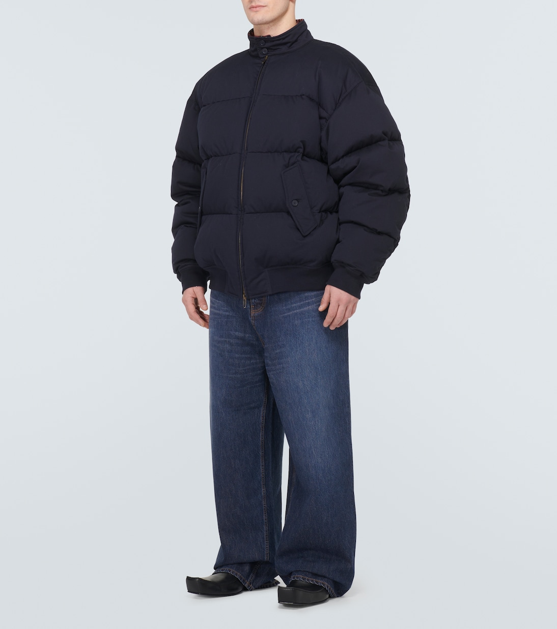 Jeans a gamba larga e vita media | Balenciaga