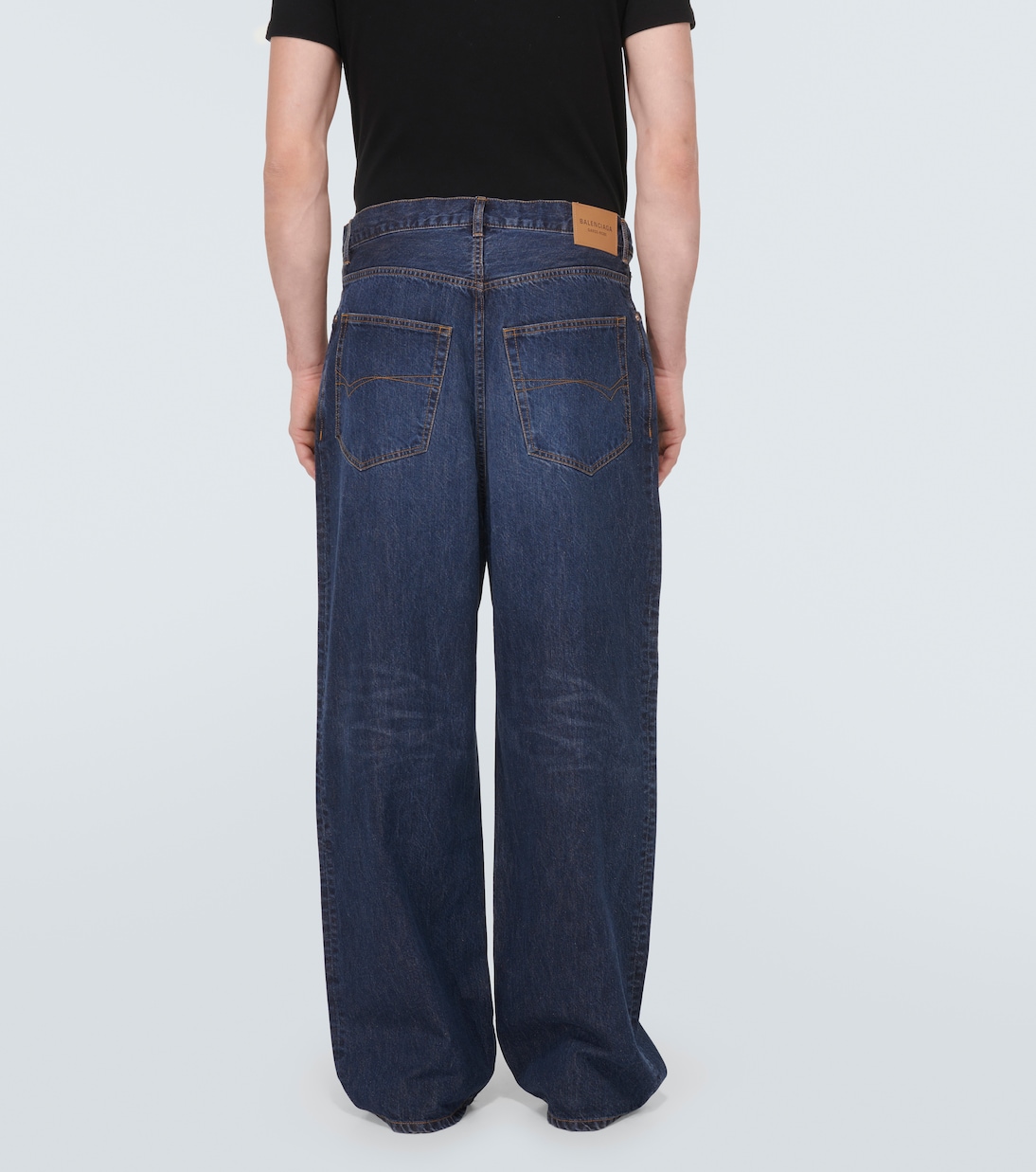 Jeans a gamba larga e vita media | Balenciaga