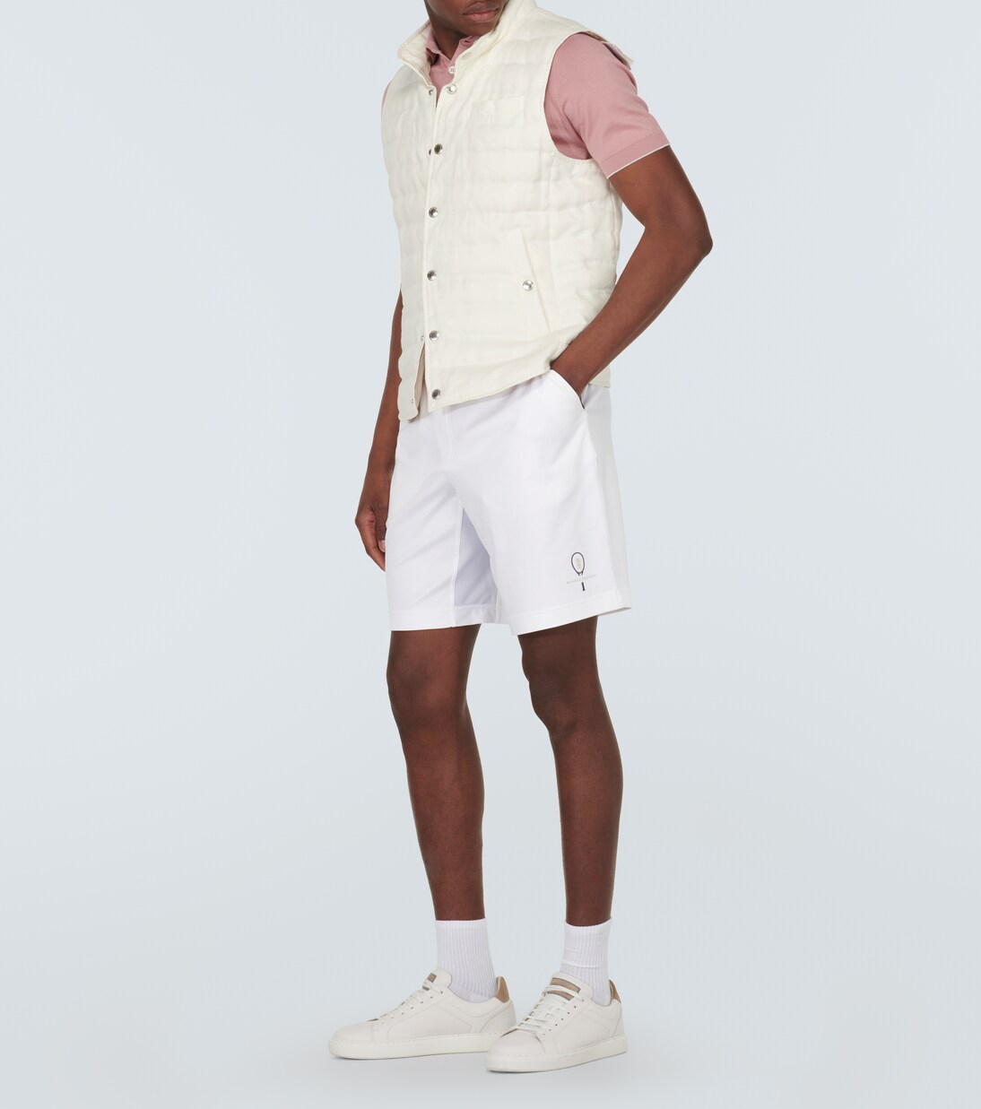 Bermudas de algodón bordadas | Brunello Cucinelli