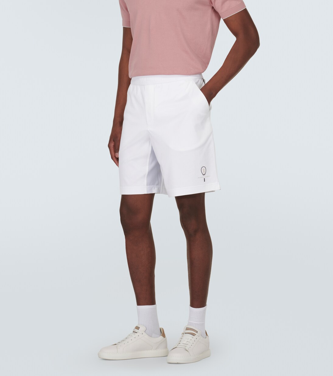 Bermudas de algodón bordadas | Brunello Cucinelli