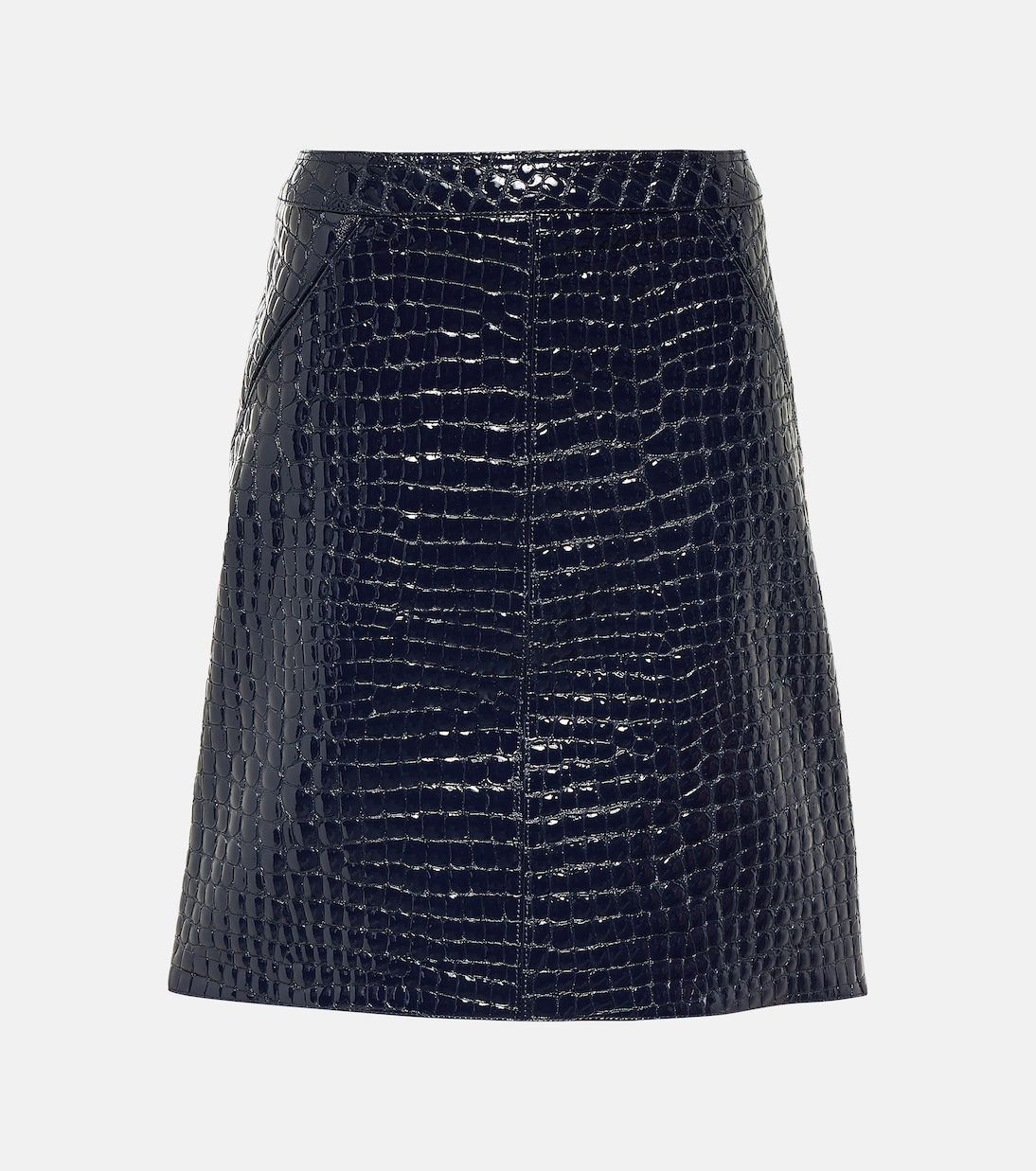 Jupe midi en cuir embossé | Tom Ford