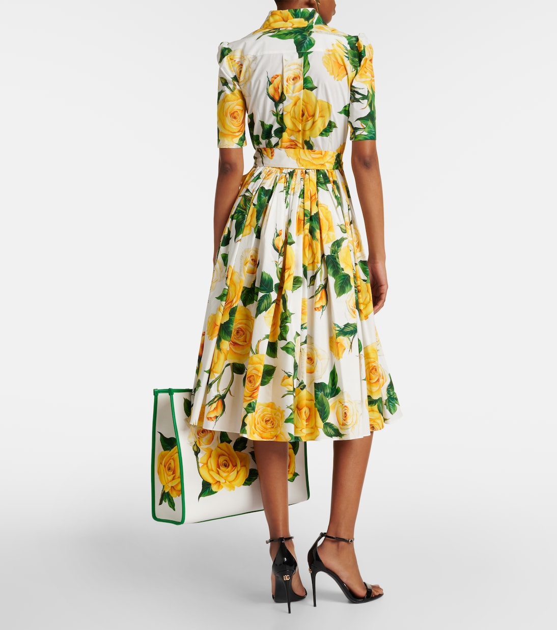 Hemdblusenkleid aus Baumwollpopeline | Dolce&Gabbana