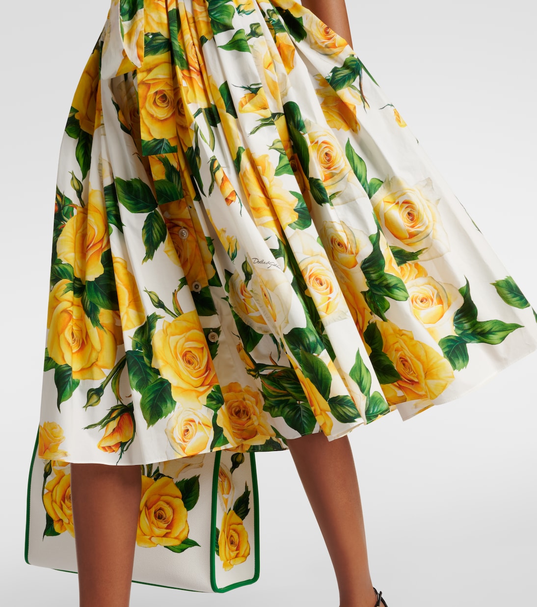 Hemdblusenkleid aus Baumwollpopeline | Dolce&Gabbana