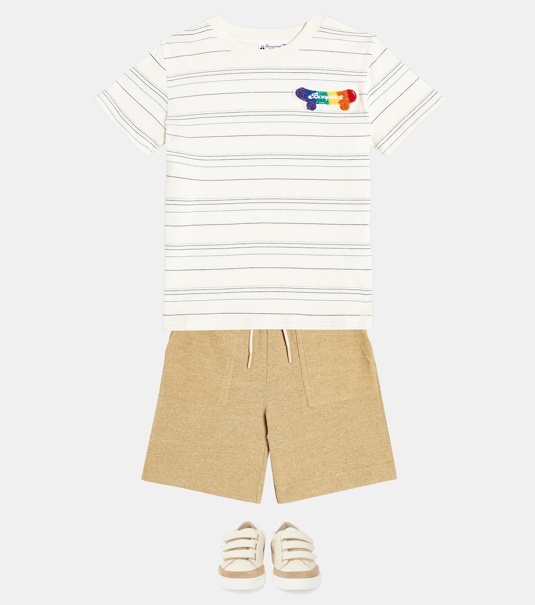 Camiseta Thibald de algodón a rayas | Bonpoint
