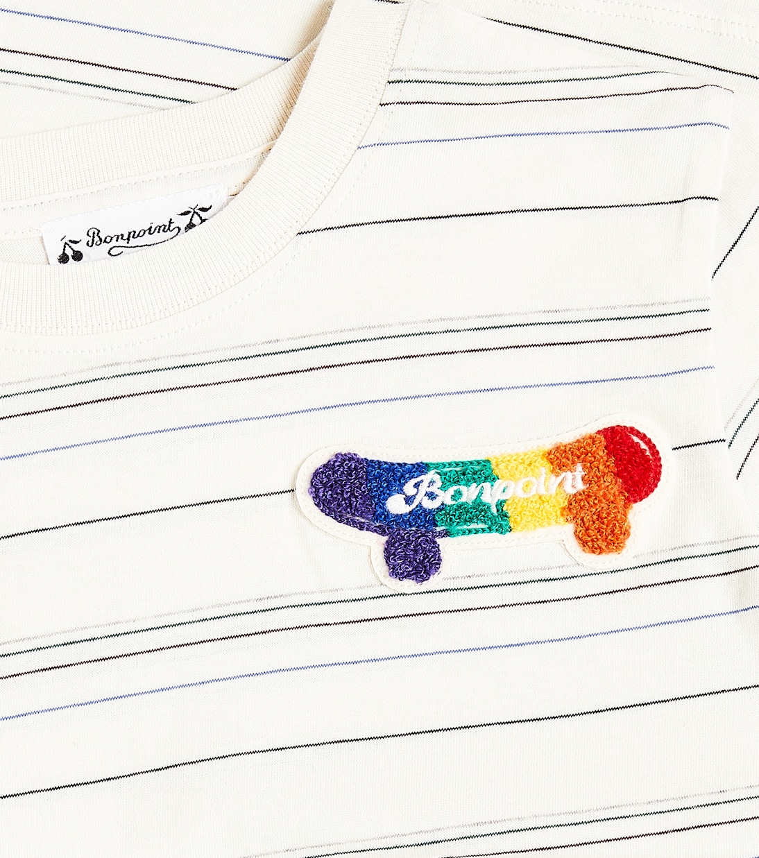 Camiseta Thibald de algodón a rayas | Bonpoint