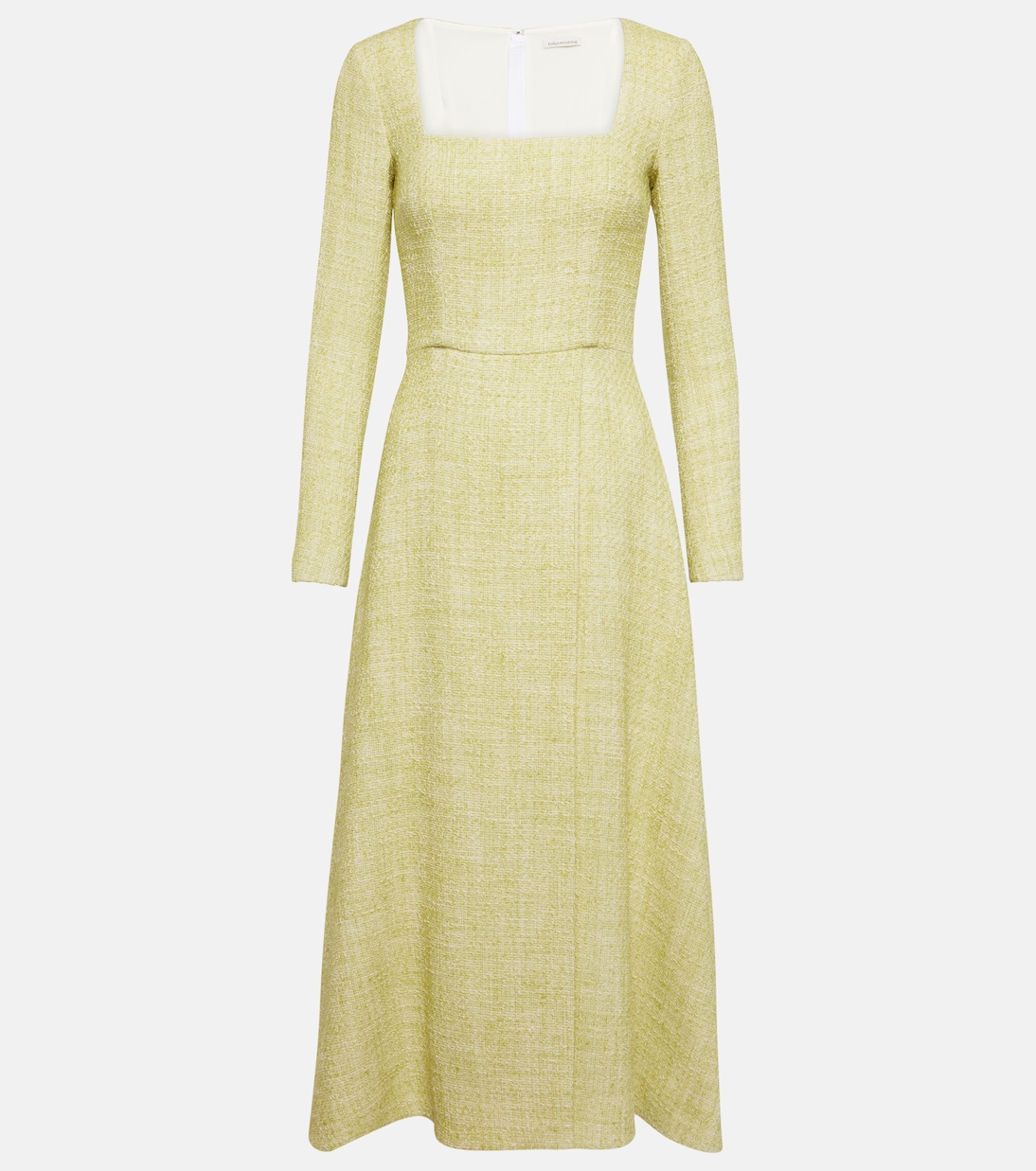 Vestido midi Fara de tweed de algodón | Emilia Wickstead