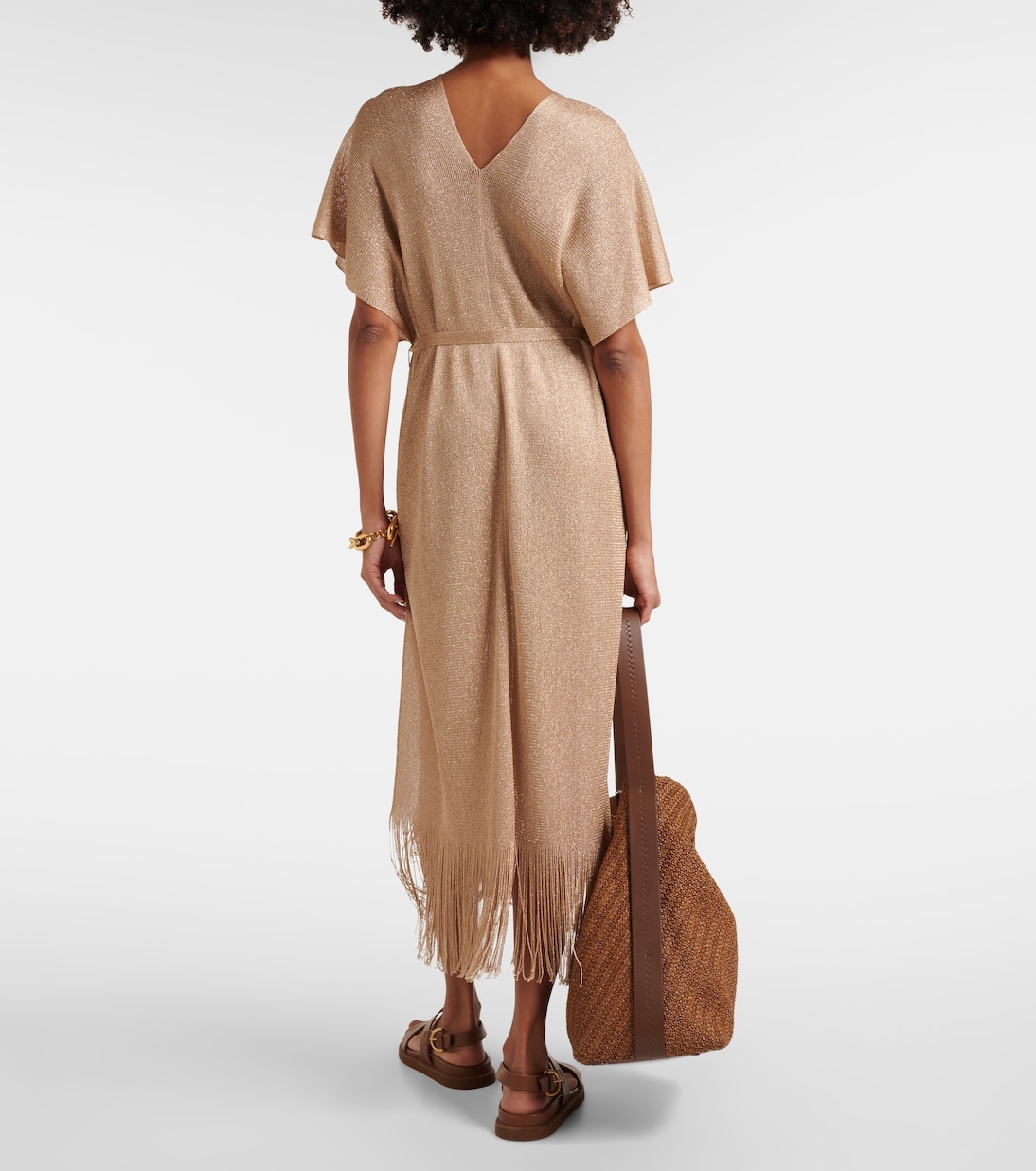 Midikleid Macao aus Lamé | Max Mara